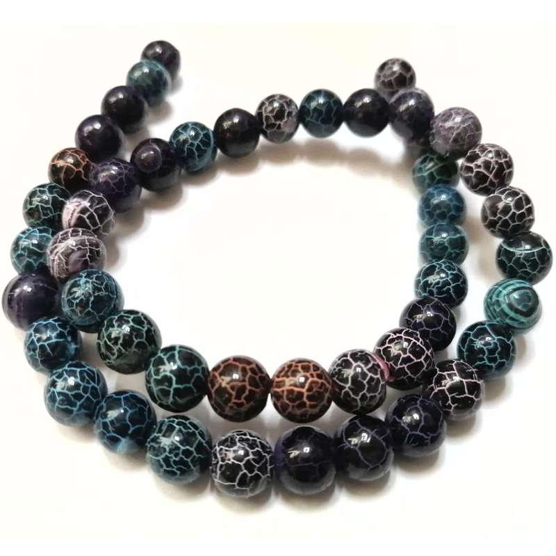 Beads / Tortoseshell Agate - Beads  8mm ball  +/-50pcs -40cm string / Beads for crafting