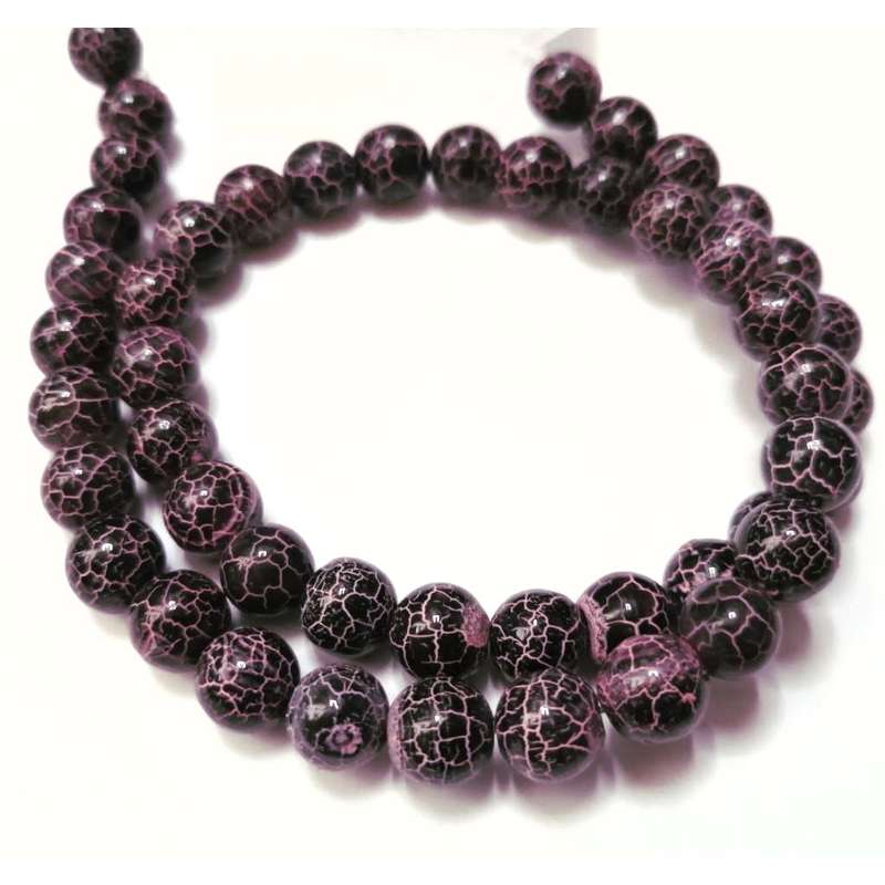 Beads / Tortoseshell Agate - Beads  8mm ball  +/-50pcs -40cm string / Beads for crafting