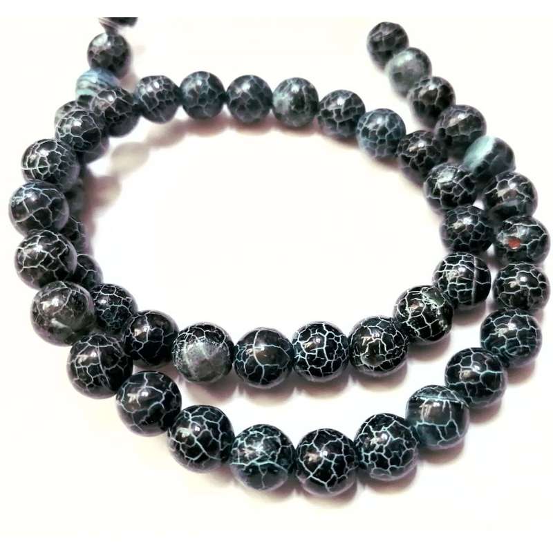 Beads / Tortoseshell Agate - Beads  8mm ball  +/-50pcs -40cm string / Beads for crafting