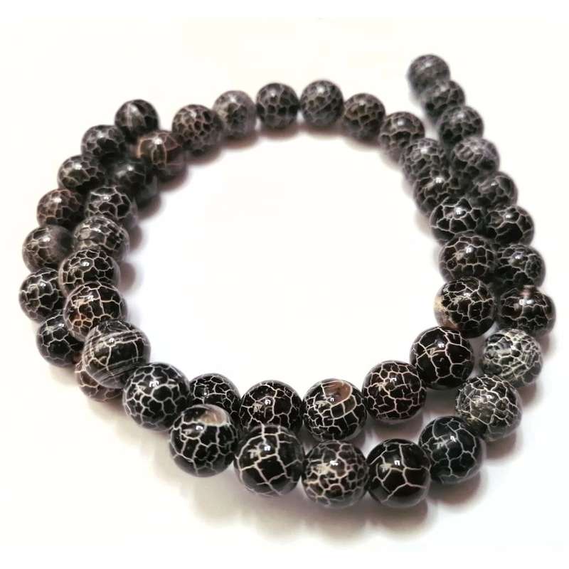 Beads / Tortoseshell Agate - Beads  8mm ball  +/-50pcs -40cm string / Beads for crafting