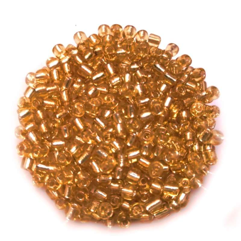 Beads / Glass  Seed Beads +/-1300pcs -4mm Size 6- gold- 100g / Beads for crafting