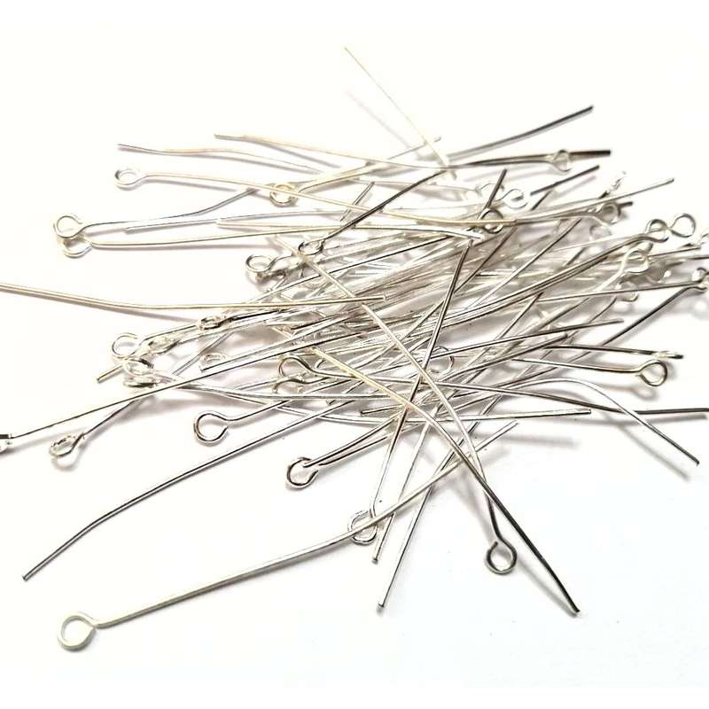 Findings / Eye Pin - 50pcs  - 50mm - Silver Color / Findings for crafting