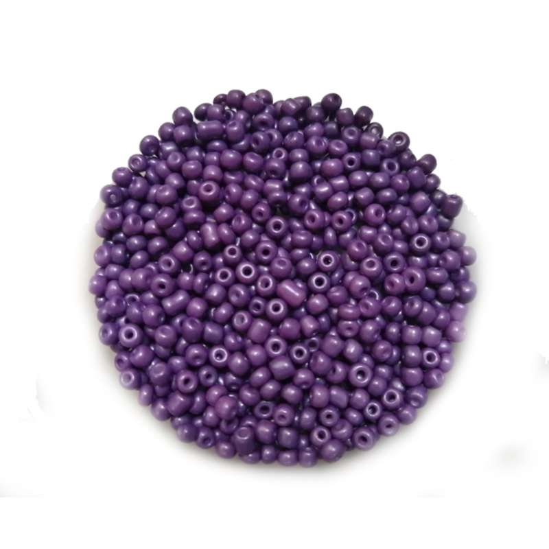 Beads / Glass  Seed Beads - 500pcs  - 3mm Size 8 -  Purple / Beads for crafting