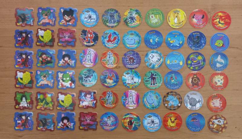 Mixed lot tazos