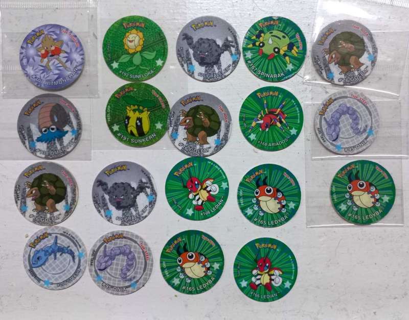 Pokemon Tazos (mixed lot) some with stickers