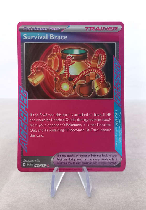 Survival Brace Ace Spec 164/167 from Twilight Masquerade Pokemon Card