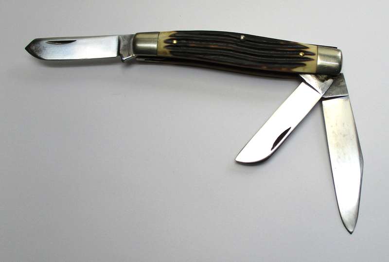 Large Queen Steel Stockman Folding knife - Made in the USA