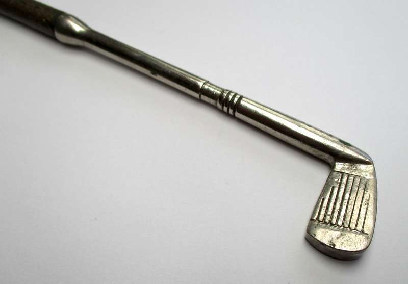 Vintage Bottle Opener - Golf Club - Steel & brass - marked - Foreign