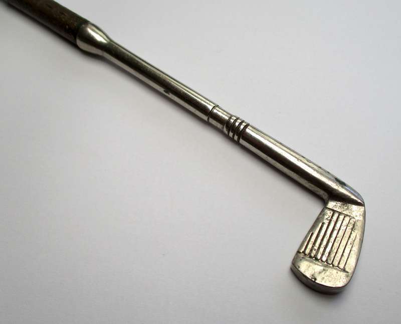 Vintage Bottle Opener - Golf Club - Steel & brass - marked - Foreign