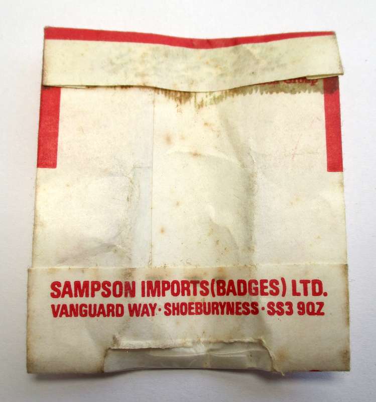 Vintage Walking Stick mount / badge - Sampson's Badges - Stratford upon Avon