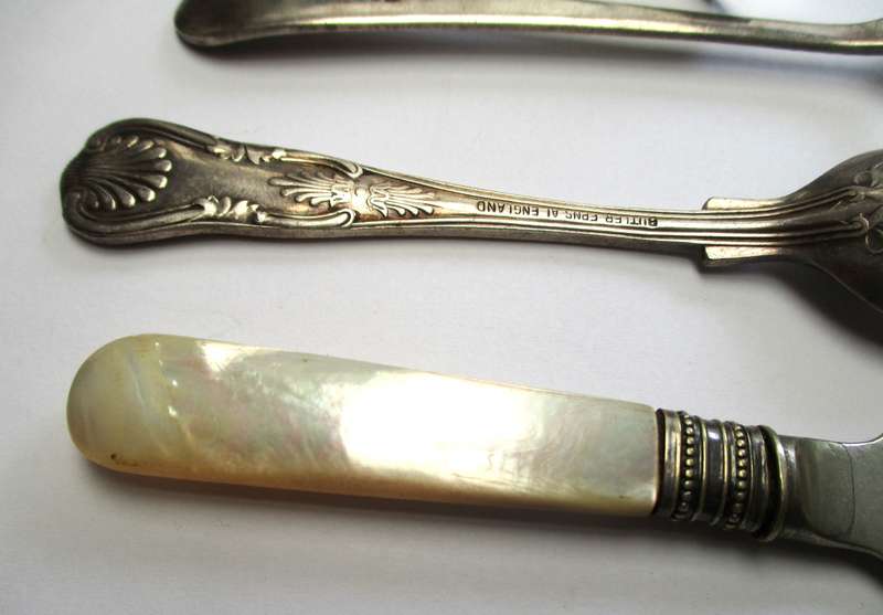 Lot - Antique - vintage EPNS cutlery