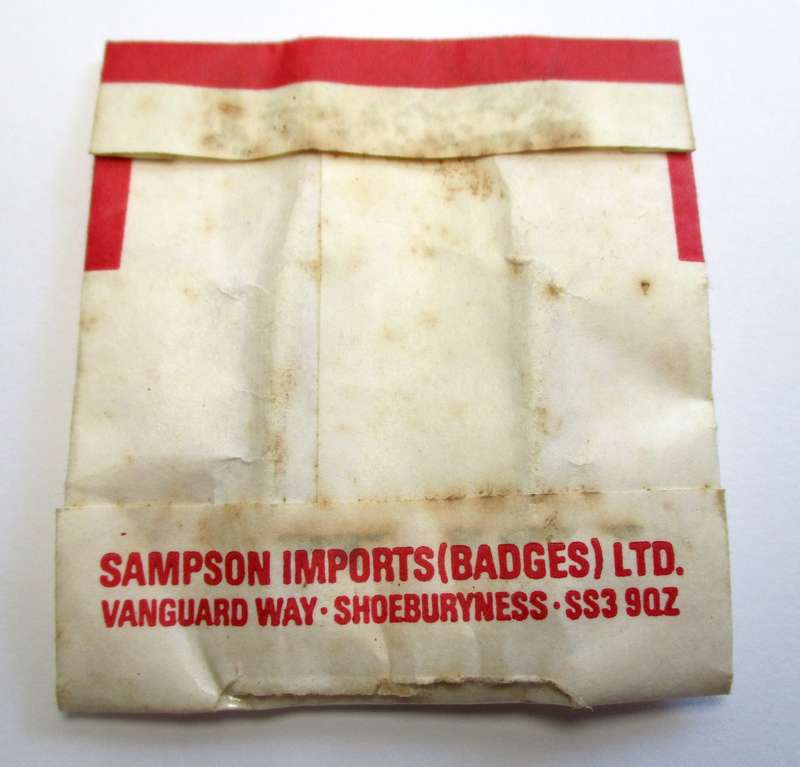 Vintage Walking Stick mount / badge - Sampson's Badges - Gretna Green - Gretna Green Smithy