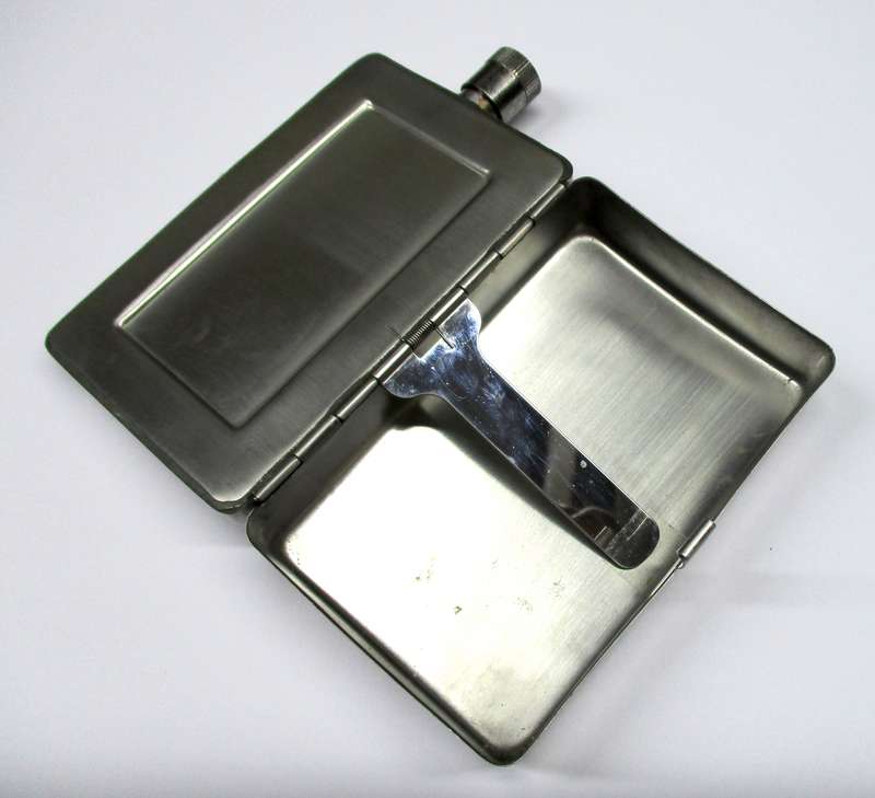 Vintage combination flask and cigarette holder