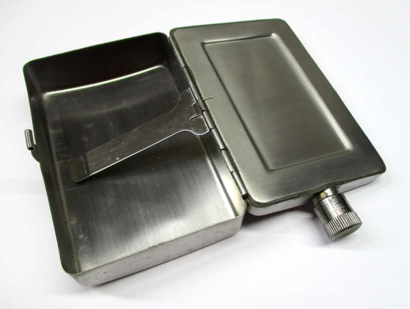 Vintage combination flask and cigarette holder