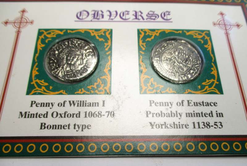 English History Reproduction Coins - Medieval Coins - William I & Eustace Penny
