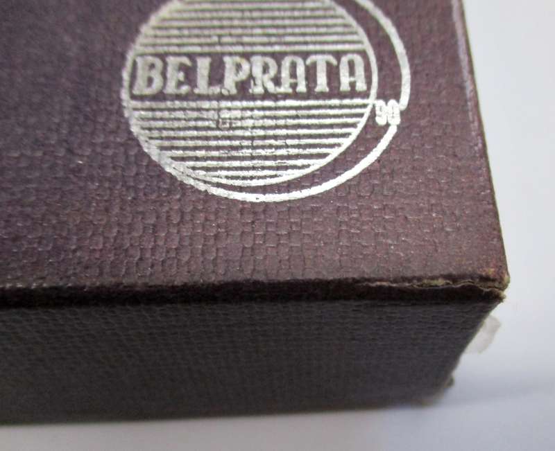 A pair of Vintage silver plated Belprata Ashtrays with Brasil 1907 "coin" detail