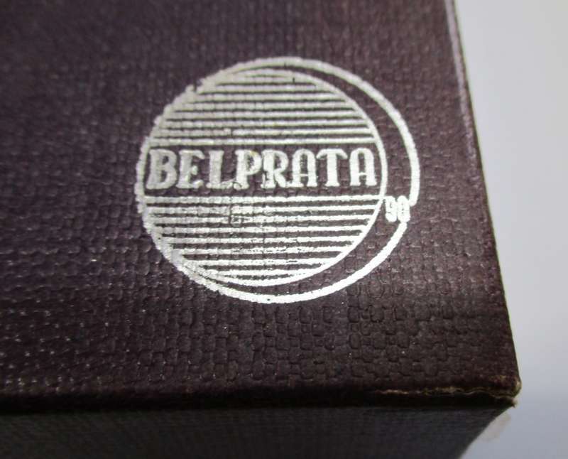 A pair of Vintage silver plated Belprata Ashtrays with Brasil 1907 "coin" detail