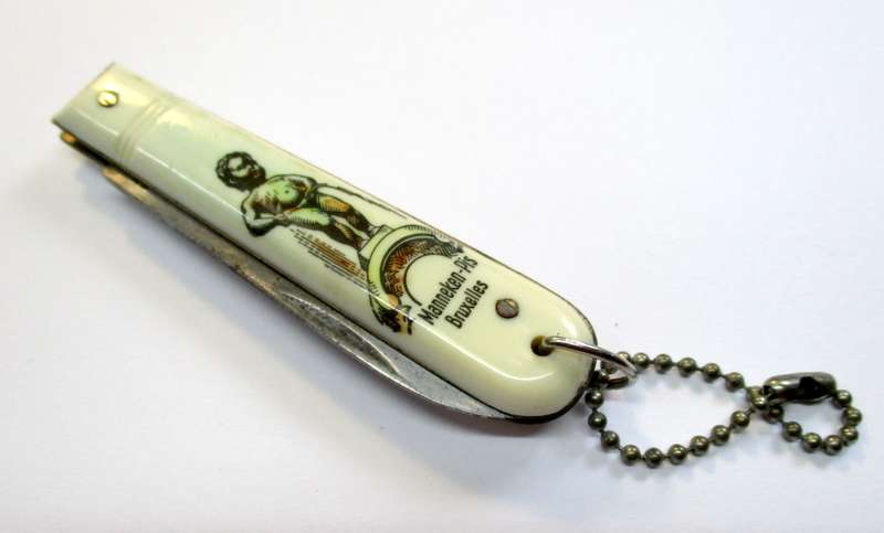 Vintage pocket knife / Brussels - Belgium tourism - Manneken-Pis Bruxelles