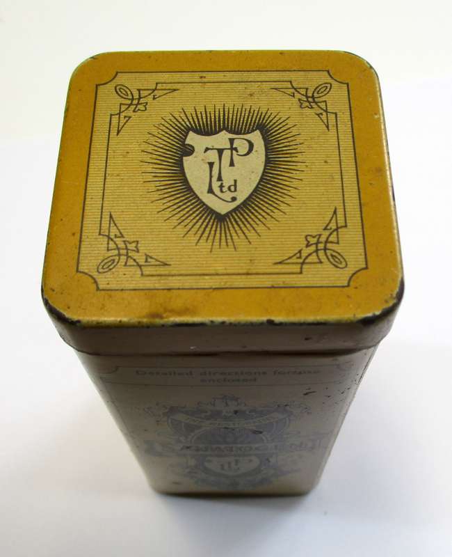 Vintage Sanatogen Tin - Made in Greenford, England - Therpeutic Products Ltd.