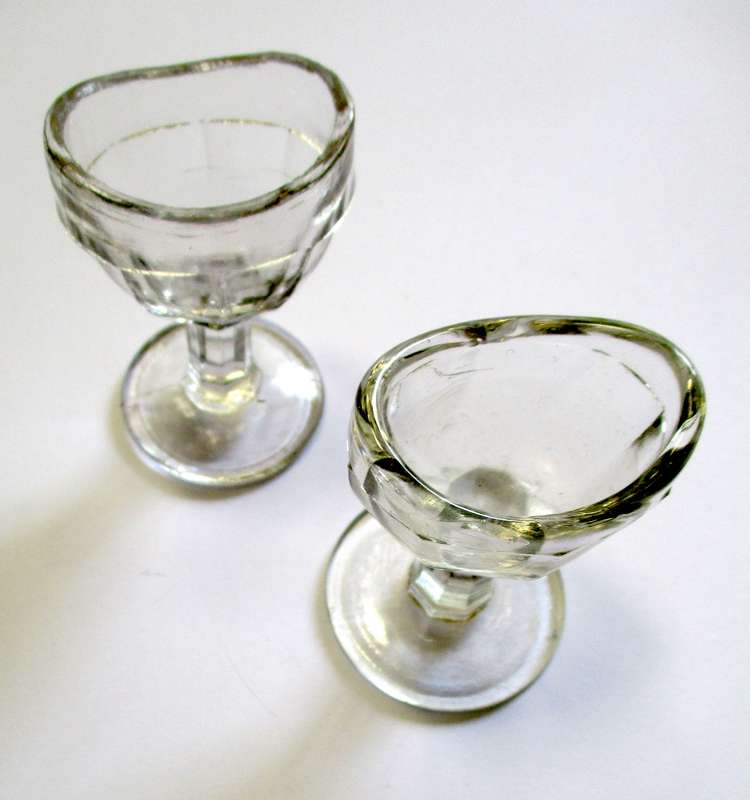 Vintage Eye Bath Pair - Glass