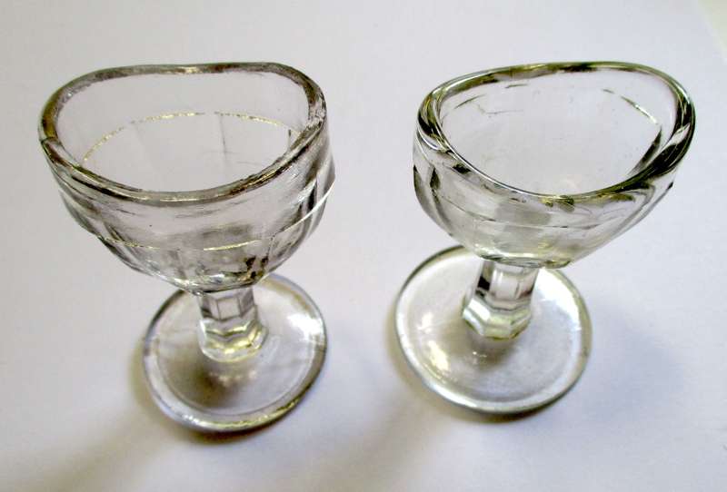 Vintage Eye Bath Pair - Glass