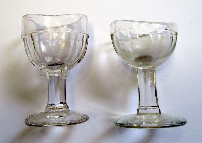Vintage Eye Bath Pair - Glass