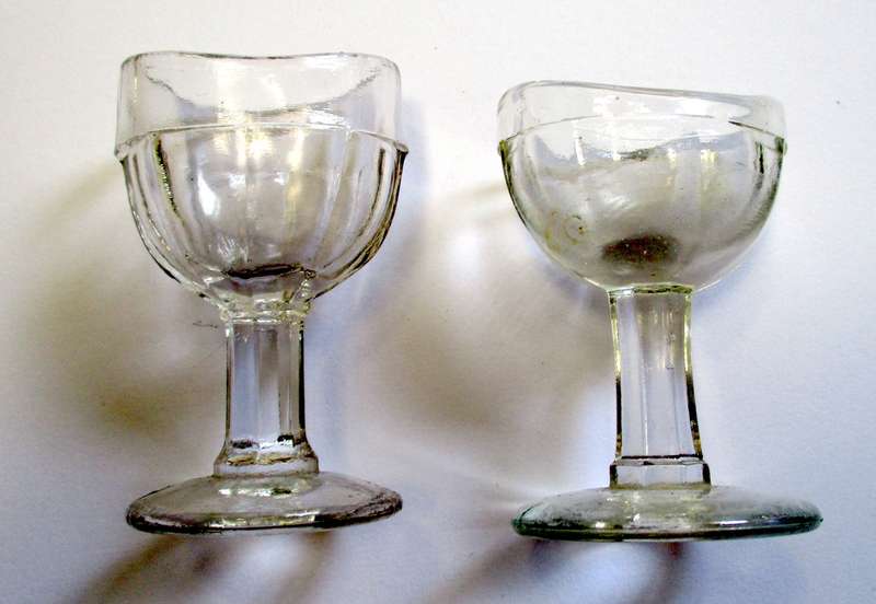 Vintage Eye Bath Pair - Glass
