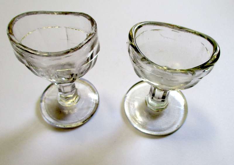 Vintage Eye Bath Pair - Glass