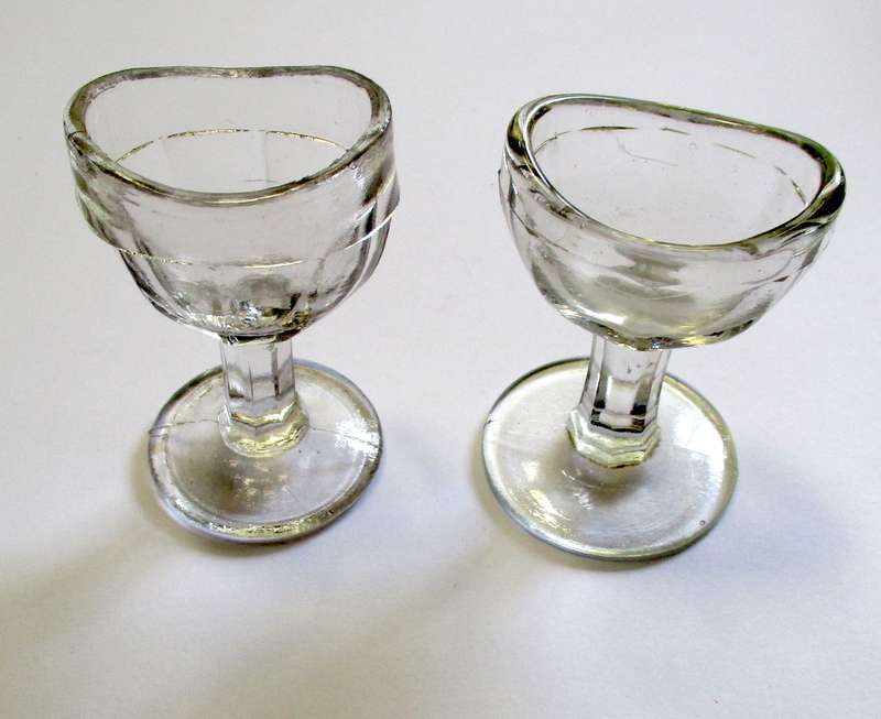 Vintage Eye Bath Pair - Glass
