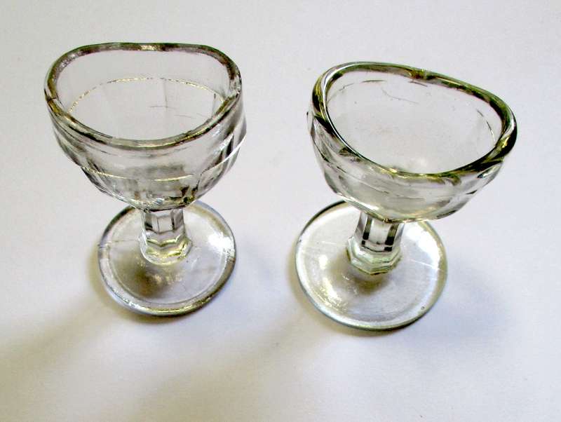 Vintage Eye Bath Pair - Glass