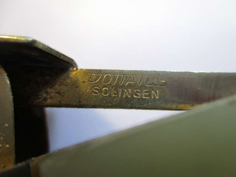 Vintage Cigar Cutter - Made in Solingen, Germany by Vonatus - Marble handle
