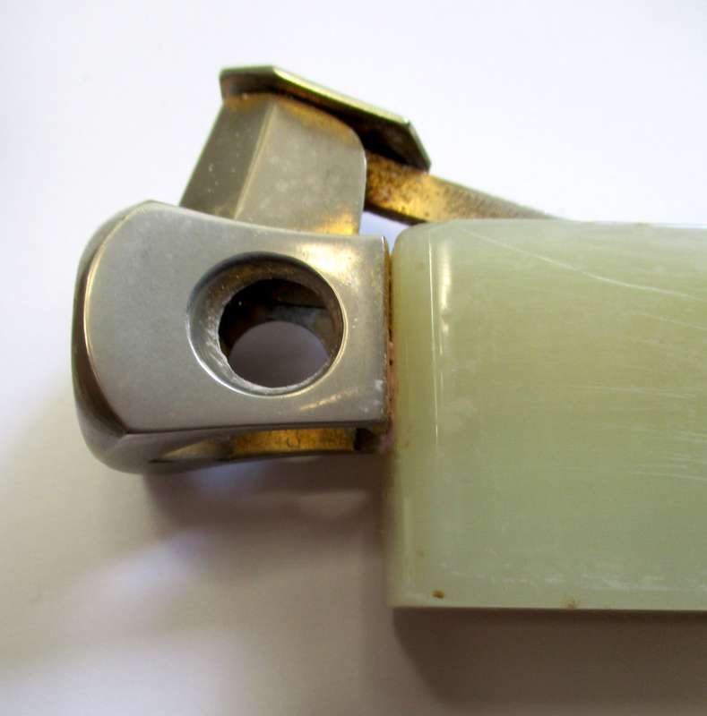 Vintage Cigar Cutter - Made in Solingen, Germany by Vonatus - Marble handle