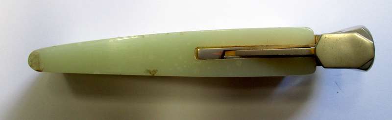 Vintage Cigar Cutter - Made in Solingen, Germany by Vonatus - Marble handle