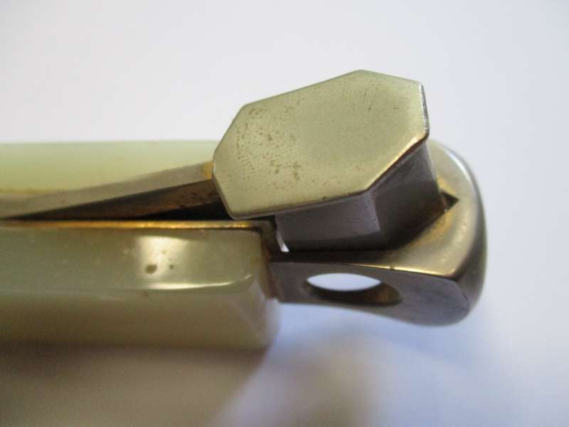 Vintage Cigar Cutter - Made in Solingen, Germany by Vonatus - Marble handle