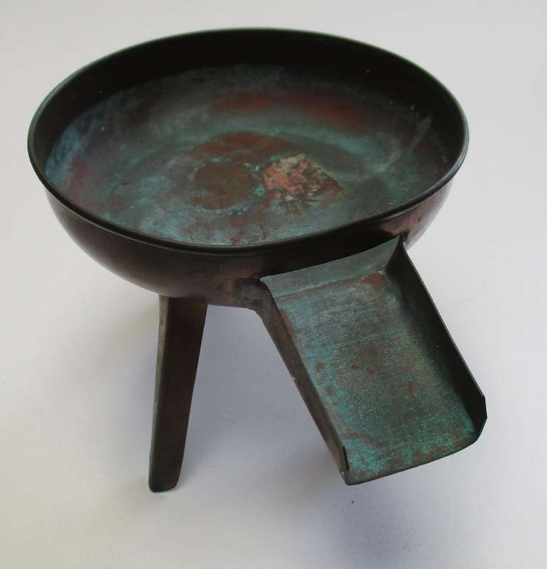 Antique / vintage copper melting pot ? Butter / lard ?