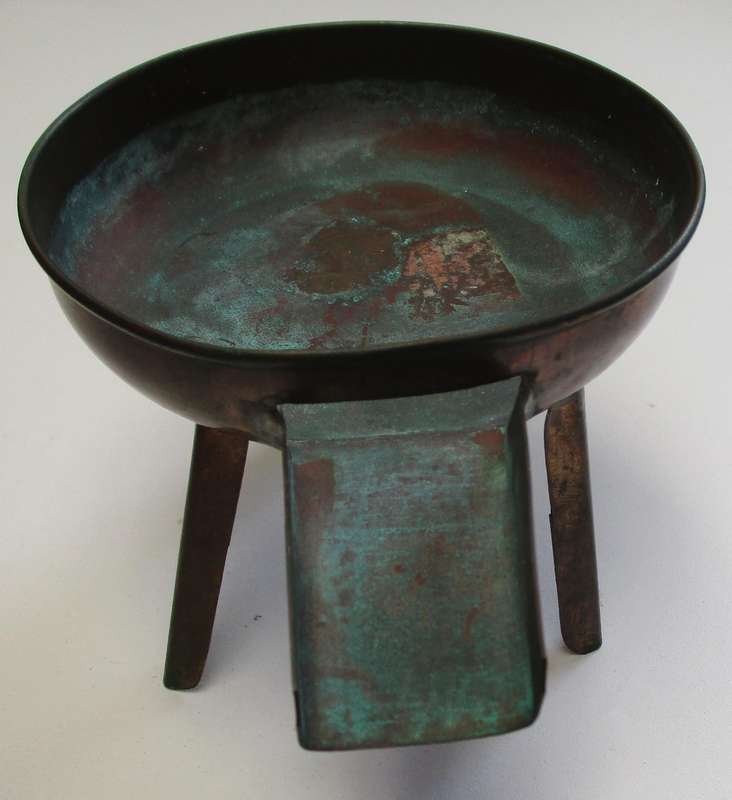 Antique / vintage copper melting pot ? Butter / lard ?