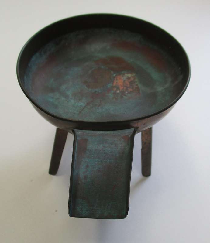 Antique / vintage copper melting pot ? Butter / lard ?