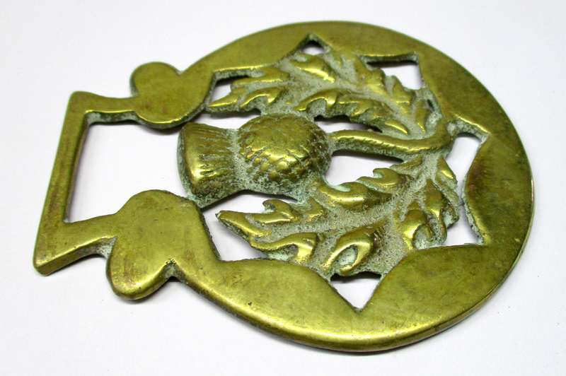 Horse Brass - Thistle, Scotland, 1825-1939