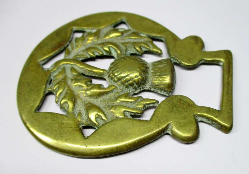 Horse Brass - Thistle, Scotland, 1825-1939