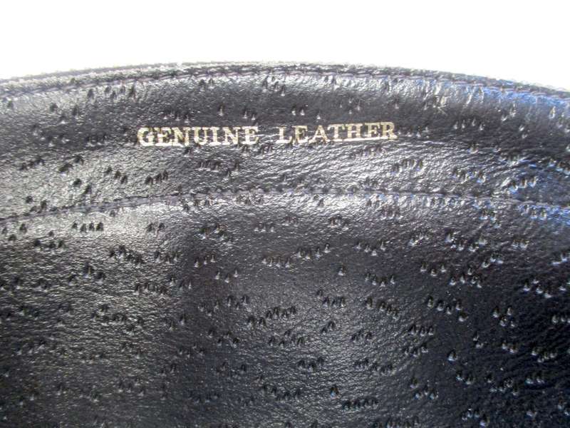 Vintage Black Leather Wallet - YKK zip