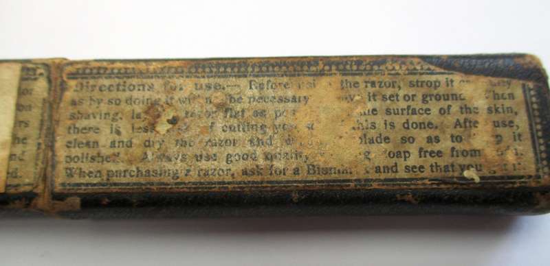 Antique / vintage - Empty Cut Throat Razor Box - Bismarck
