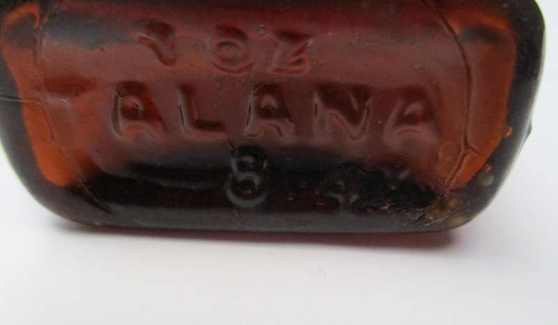 Vintage Amber Poison Bottle / Vergif bottle  - Talana