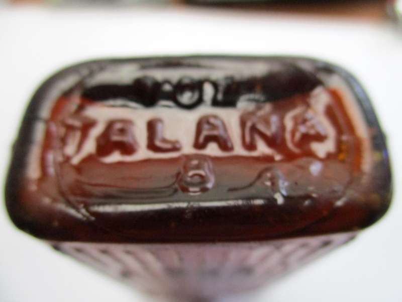 Vintage Amber Poison Bottle / Vergif bottle  - Talana