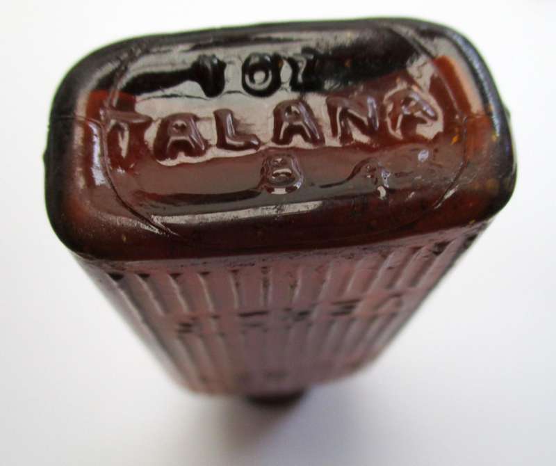 Vintage Amber Poison Bottle / Vergif bottle  - Talana