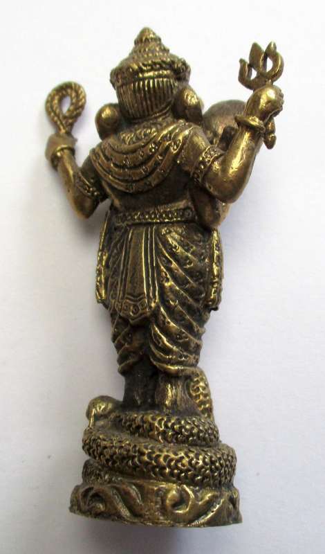 Small brass Ganesha Statue / Shrine Deity
