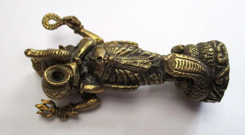 Small brass Ganesha Statue / Shrine Deity