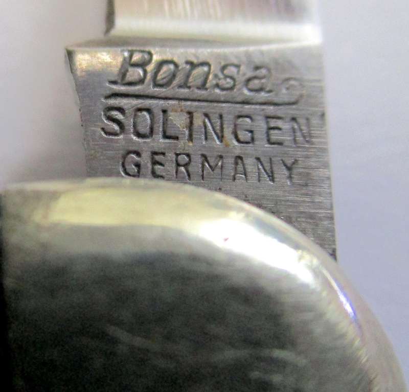 Bonsa Dog Leg pocket knife, small. Made in Solingen, Germany.