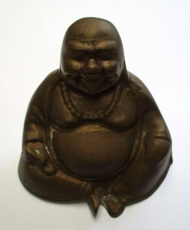 Brass Laughing Buddha Statue
