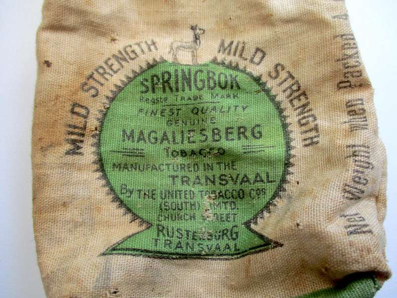 Vintage Springbok Magaliesberg Tobacco Bag, Rustenburg, Transvaal