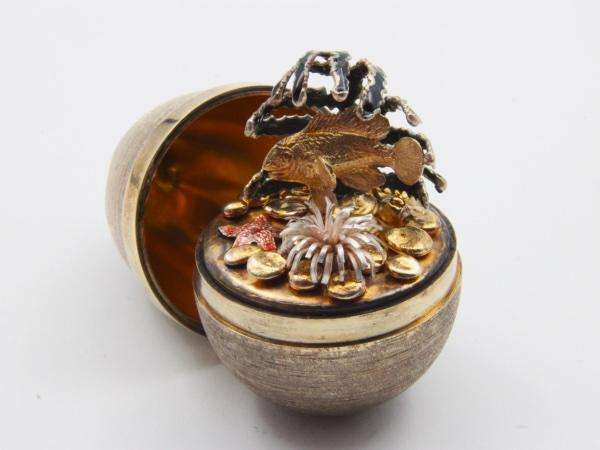 Stuart Devlin Silver 'Surprise' Egg